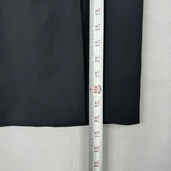 Vintage Ann Taylor Womens Dress 2 Black Midi Knot Y2K Cocktail Evening Formal - Picture 5 of 12